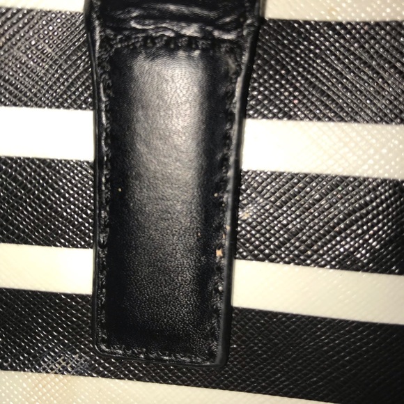 Kate spade Rachelle Black & White Striped Purse - Picture 4 of 7